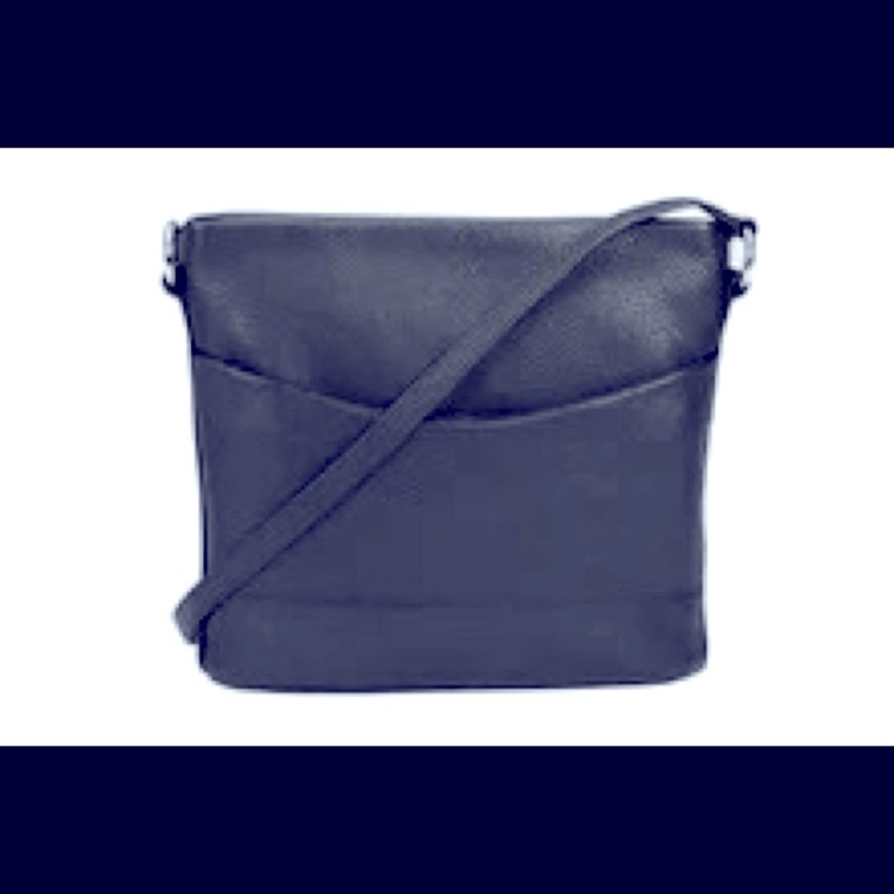 Forest Green Grainy pebble leather classic cross body messenger bag.
